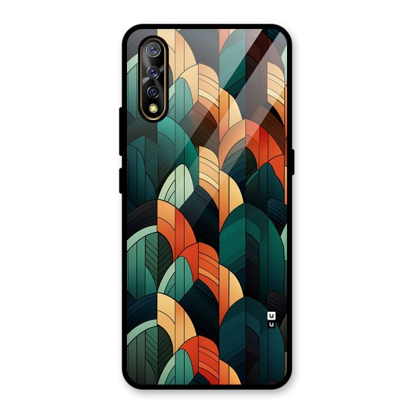 Abstract Seamless Pattern Glass Back Case for Vivo Z1x