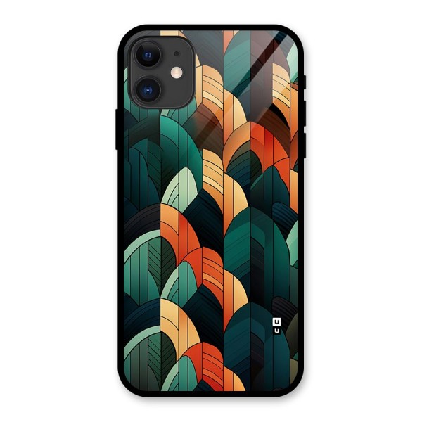 Abstract Seamless Pattern Glass Back Case for iPhone 11