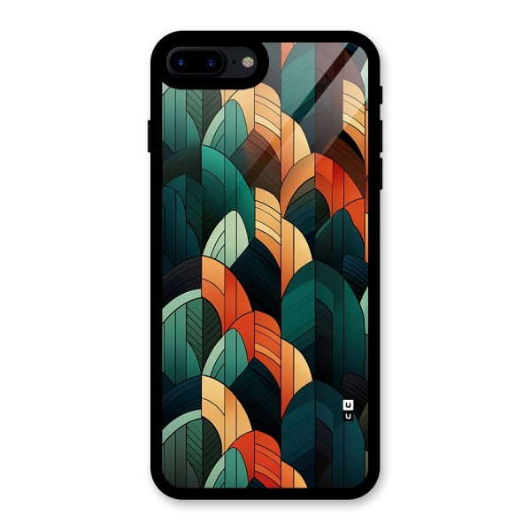 Abstract Seamless Pattern Glass Back Case for iPhone 7 Plus