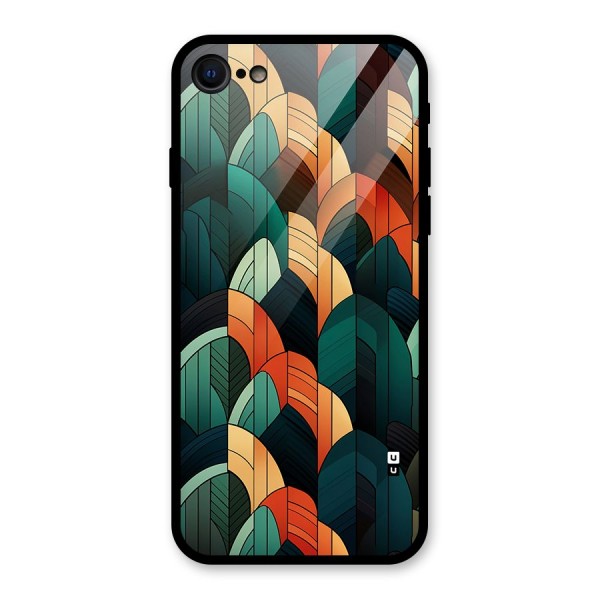 Abstract Seamless Pattern Glass Back Case for iPhone SE 2020