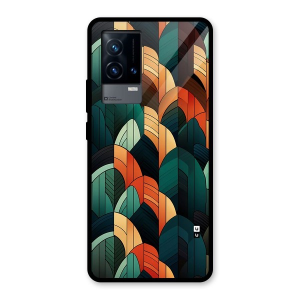 Abstract Seamless Pattern Glass Back Case for iQOO 9 5G