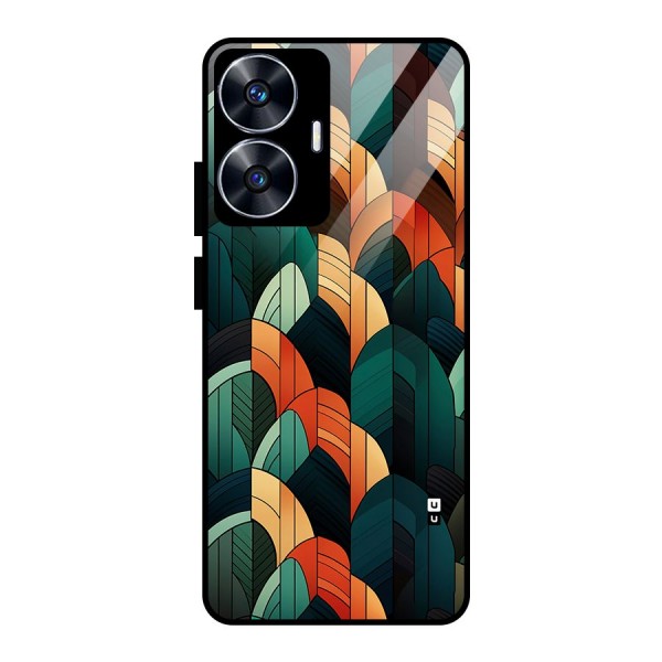 Abstract Seamless Pattern Glass Back Case for realme C55