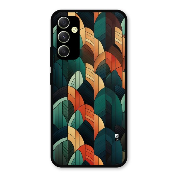 Abstract Seamless Pattern Metal Back Case for Galaxy A34