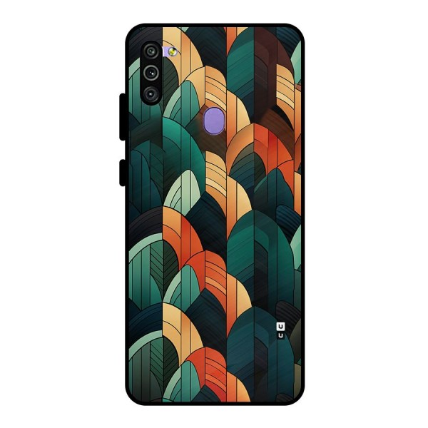 Abstract Seamless Pattern Metal Back Case for Galaxy M11