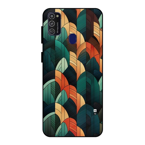 Abstract Seamless Pattern Metal Back Case for Galaxy M21