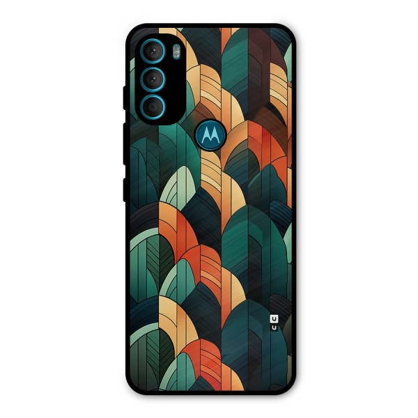 Abstract Seamless Pattern Metal Back Case for Moto G71 5G