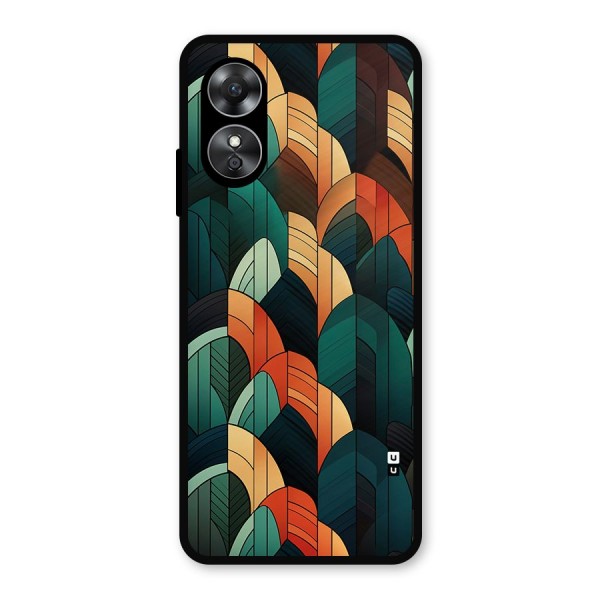 Abstract Seamless Pattern Metal Back Case for Oppo A17