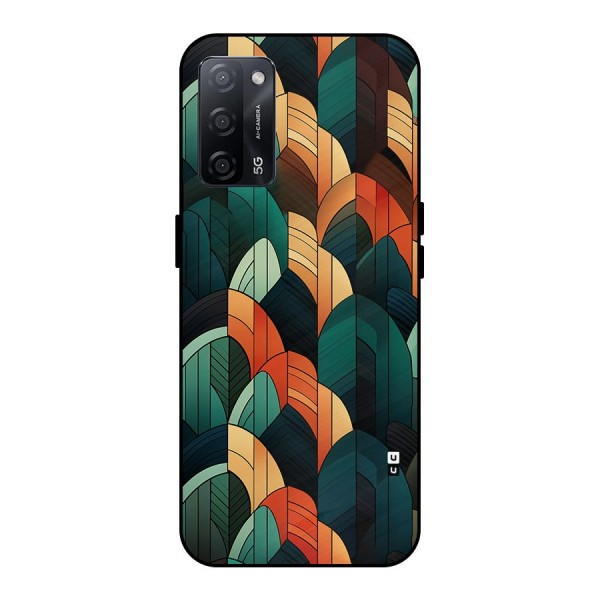 Abstract Seamless Pattern Metal Back Case for Oppo A53s 5G