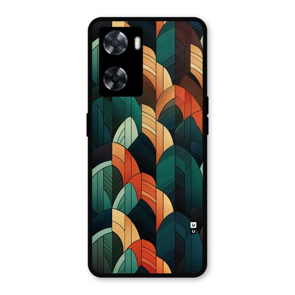 Abstract Seamless Pattern Metal Back Case for Oppo A57 2022