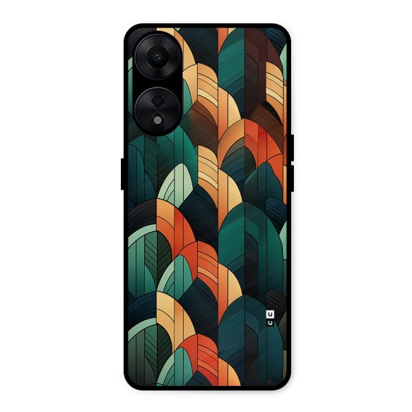 Abstract Seamless Pattern Metal Back Case for Oppo A78 5G