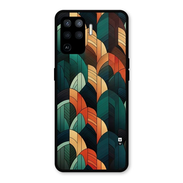 Abstract Seamless Pattern Metal Back Case for Oppo F19 Pro