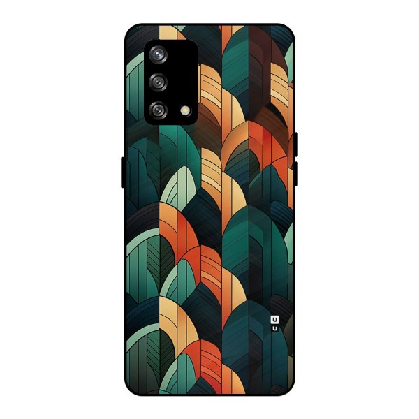 Abstract Seamless Pattern Metal Back Case for Oppo F19s