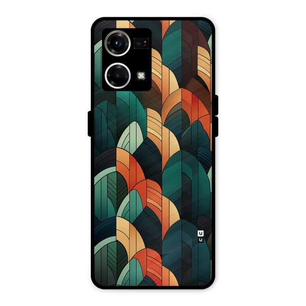 Abstract Seamless Pattern Metal Back Case for Oppo F21s Pro 4G