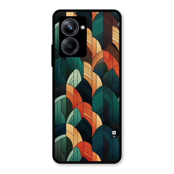 Abstract Seamless Pattern Metal Back Case for Realme 10 Pro