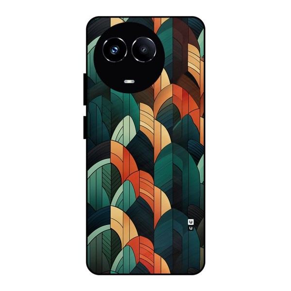 Abstract Seamless Pattern Metal Back Case for Realme 11X