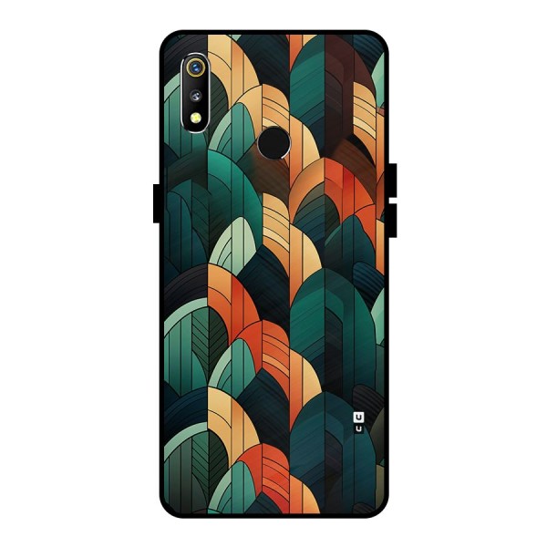 Abstract Seamless Pattern Metal Back Case for Realme 3