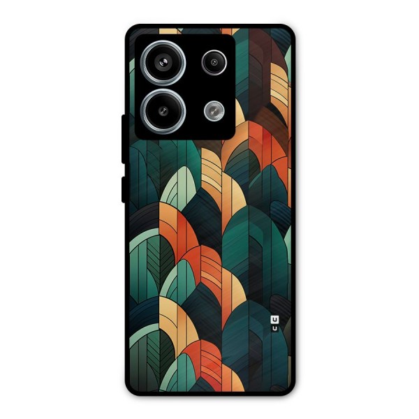 Abstract Seamless Pattern Metal Back Case for Redmi Note 13 Pro 5G