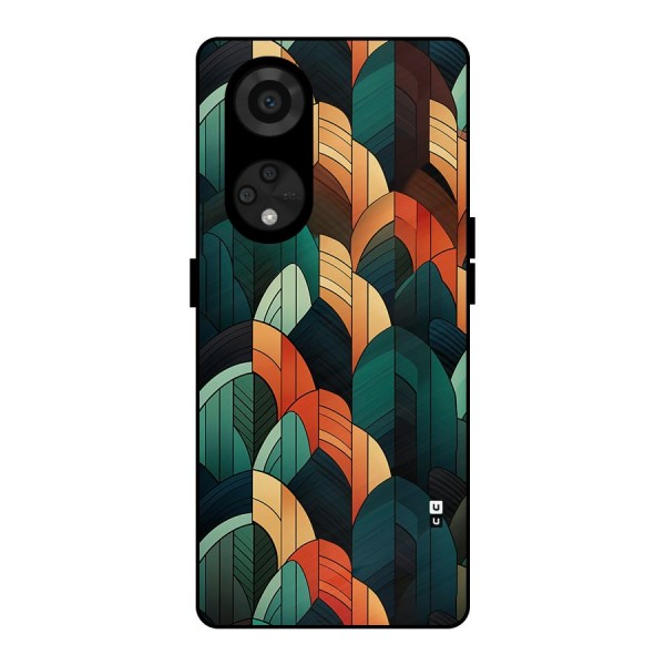 Abstract Seamless Pattern Metal Back Case for Reno8 T 5G