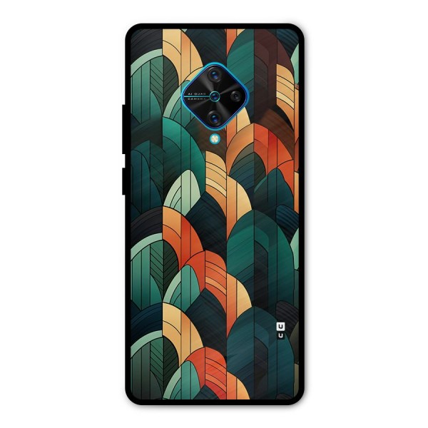 Abstract Seamless Pattern Metal Back Case for Vivo S1 Pro