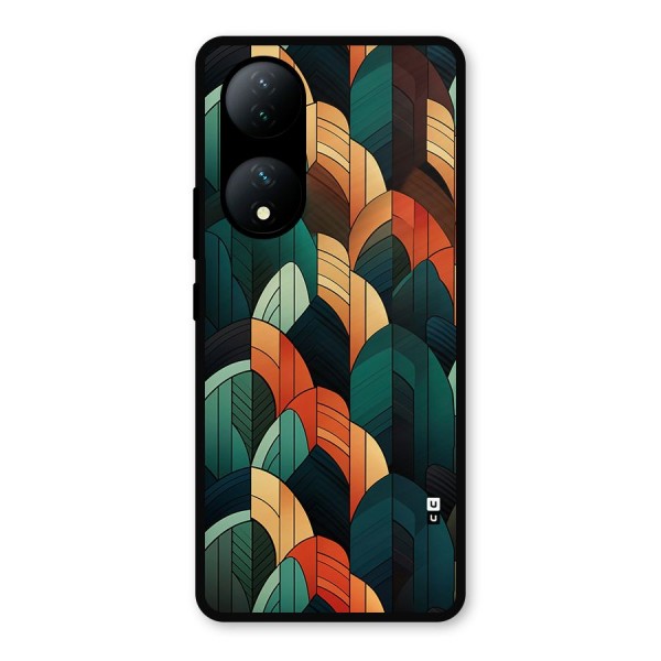Abstract Seamless Pattern Metal Back Case for Vivo T2