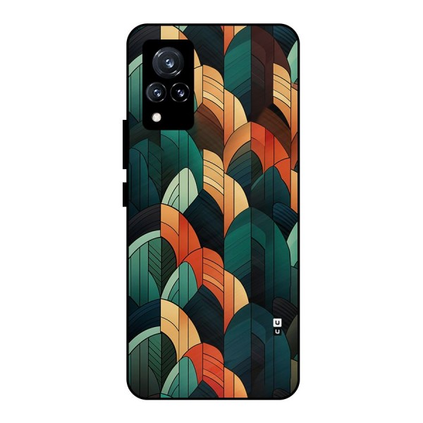 Abstract Seamless Pattern Metal Back Case for Vivo V21 5G