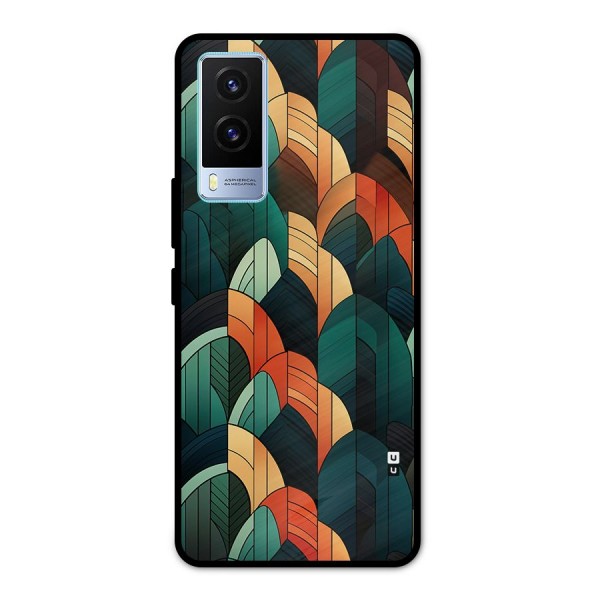 Abstract Seamless Pattern Metal Back Case for Vivo V21e 5G