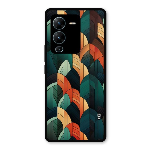 Abstract Seamless Pattern Metal Back Case for Vivo V25 Pro