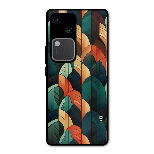 Abstract Seamless Pattern Metal Back Case for Vivo V30