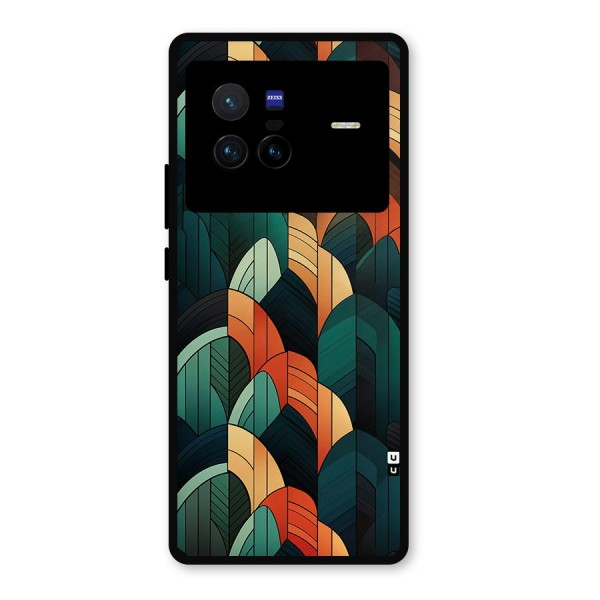 Abstract Seamless Pattern Metal Back Case for Vivo X80