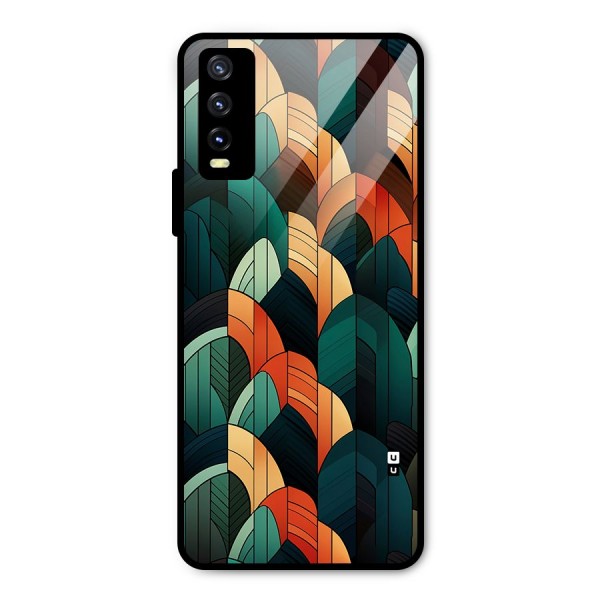 Abstract Seamless Pattern Metal Back Case for Vivo Y20 2021