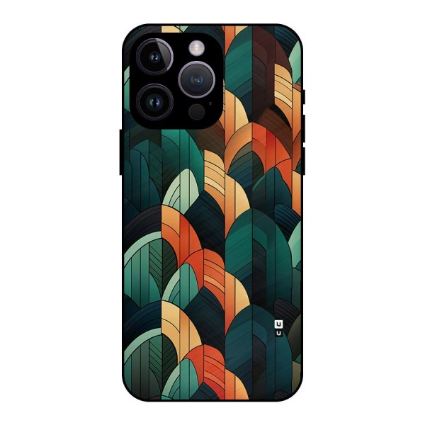 Abstract Seamless Pattern Metal Back Case for iPhone 14 Pro Max
