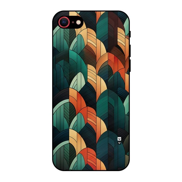 Abstract Seamless Pattern Metal Back Case for iPhone 8