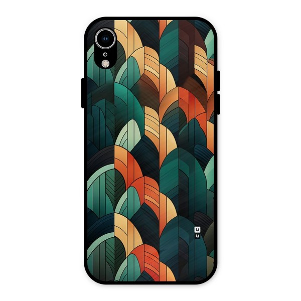 Abstract Seamless Pattern Metal Back Case for iPhone XR