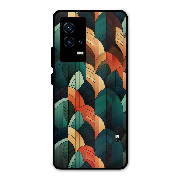 Abstract Seamless Pattern Metal Back Case for iQOO 9 5G