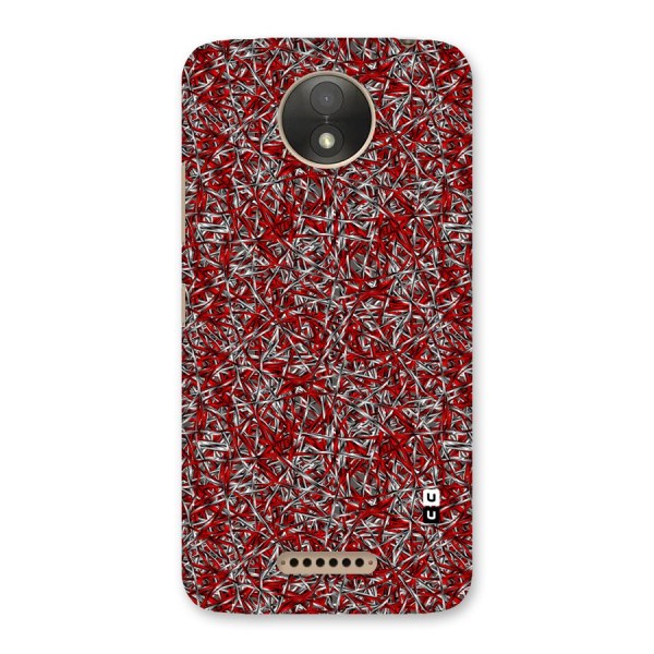 Abstract Threads Back Case for Moto C Plus