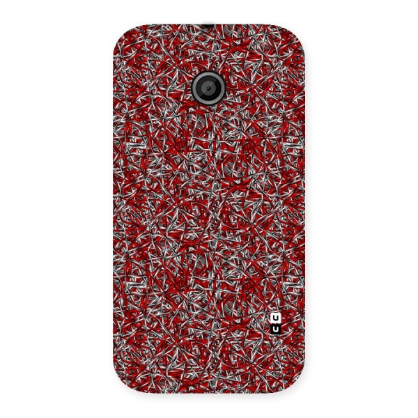 Abstract Threads Back Case for Moto E