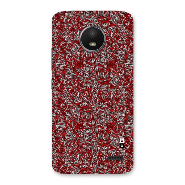 Abstract Threads Back Case for Moto E4