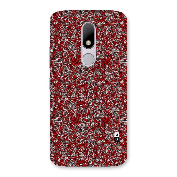 Abstract Threads Back Case for Moto M