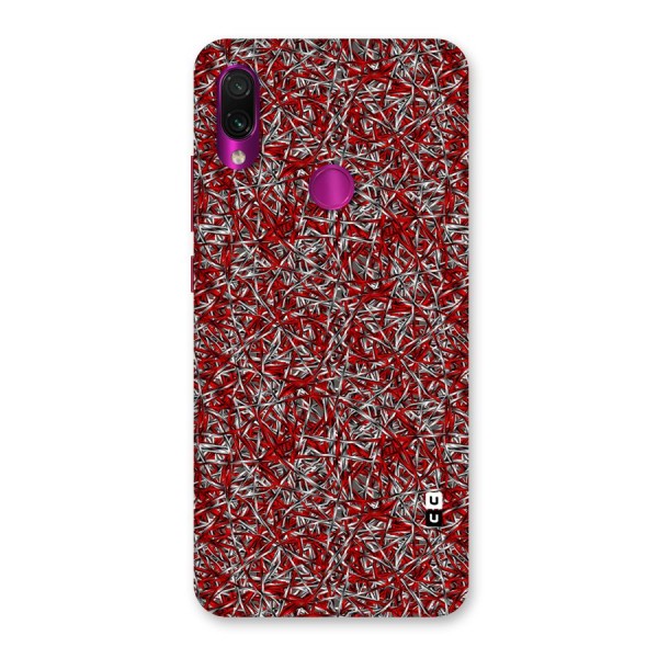 Abstract Threads Back Case for Redmi Note 7 Pro