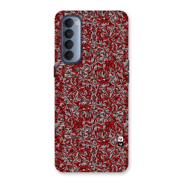 Abstract Threads Back Case for Reno4 Pro