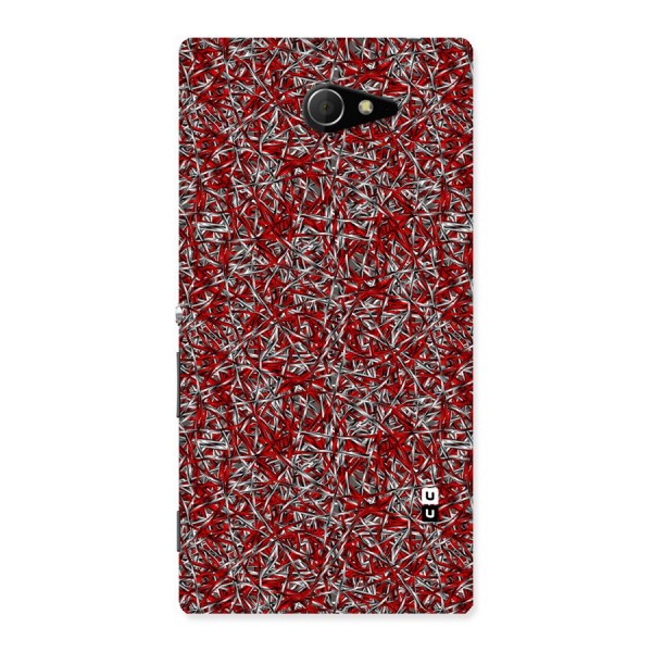 Abstract Threads Back Case for Sony Xperia M2