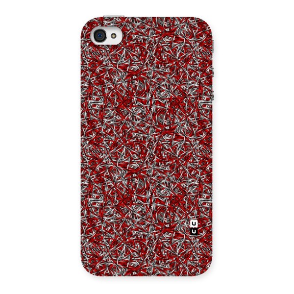 Abstract Threads Back Case for iPhone 4 4s