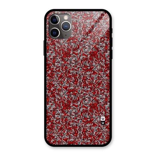 Abstract Threads Glass Back Case for iPhone 11 Pro Max