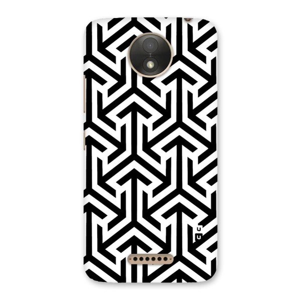 Abstract Triple Arrows Back Case for Moto C Plus