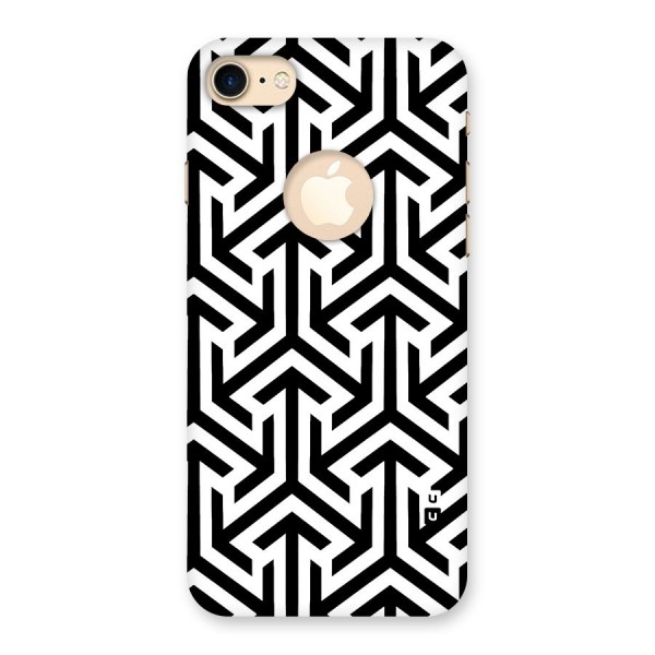 Abstract Triple Arrows Back Case for iPhone 8 Logo Cut