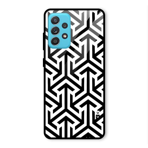 Abstract Triple Arrows Glass Back Case for Galaxy A52s 5G