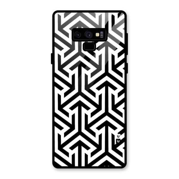 Abstract Triple Arrows Glass Back Case for Galaxy Note 9