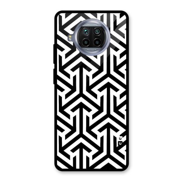 Abstract Triple Arrows Glass Back Case for Mi 10i