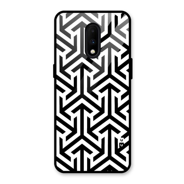 Abstract Triple Arrows Glass Back Case for OnePlus 7