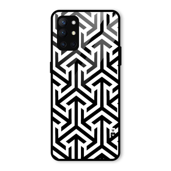 Abstract Triple Arrows Glass Back Case for OnePlus 9R